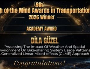 Sürdürülebilir Ulaşımda İKÇÜ Vizyonu: Avrupa Akıllı Ulaşım Kongresi’nde Akademik Ödül