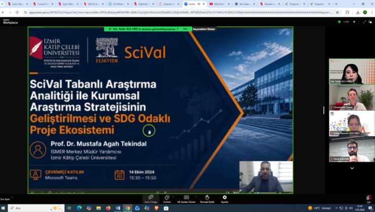 SciVal Kullanıcı Buluşması’nda İKÇÜ’nün SDG Odaklı Proje Ekosistemi Anlatıldı
